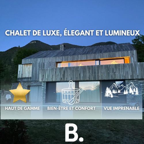Guillestre Villa | Élégant chalet contemporain - sauna - piscine -10p