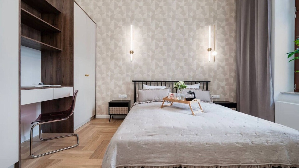 Srodmiescie Apartment | Łódź Downtown Apartment - 42m2, Workspace - by Rentujemy