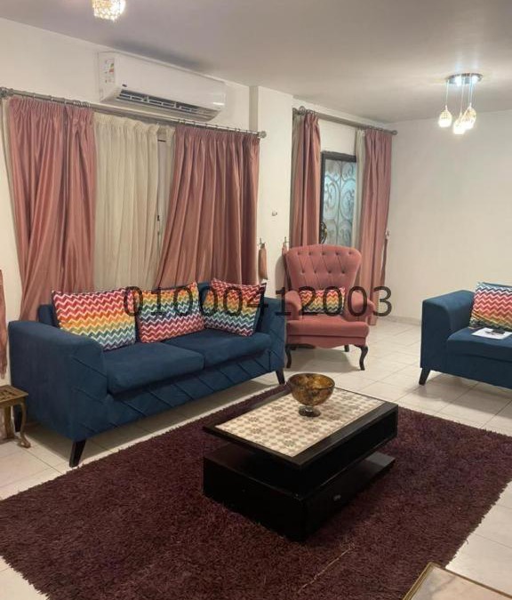 New Cairo Apartment | للايجار شقة مفروشة بحديقة خاصة بالرحاب التجمع