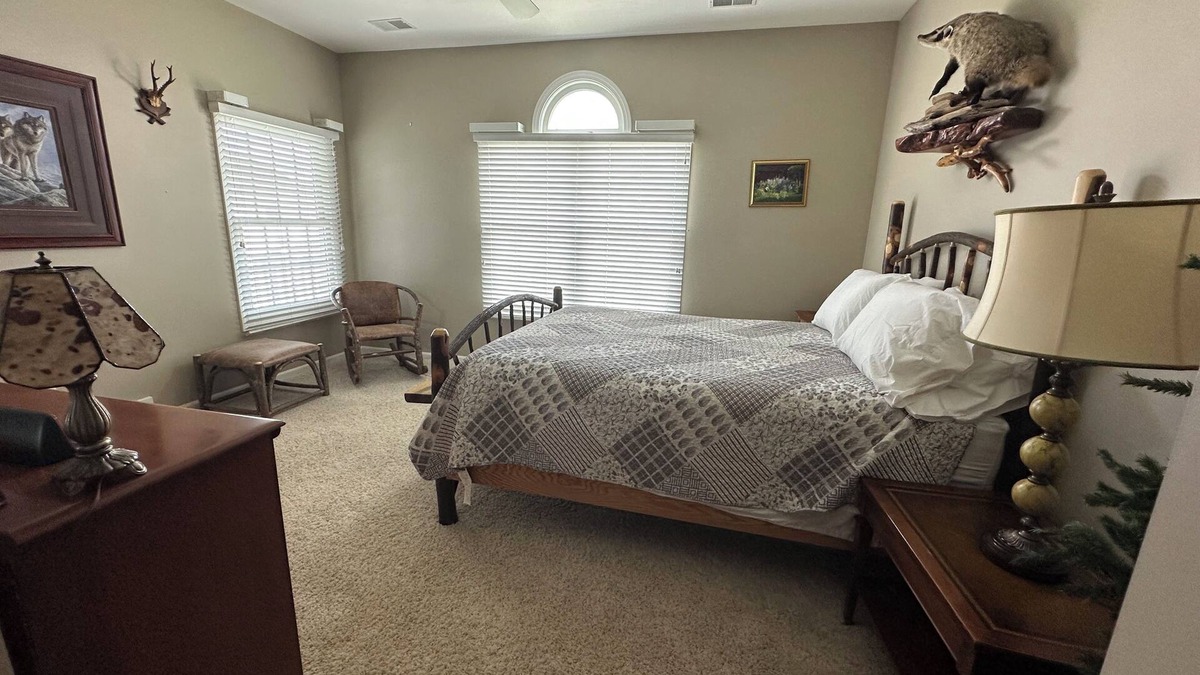 Mackinaw City Condo | 05 The Straits of Mackinaw Rustic Charm