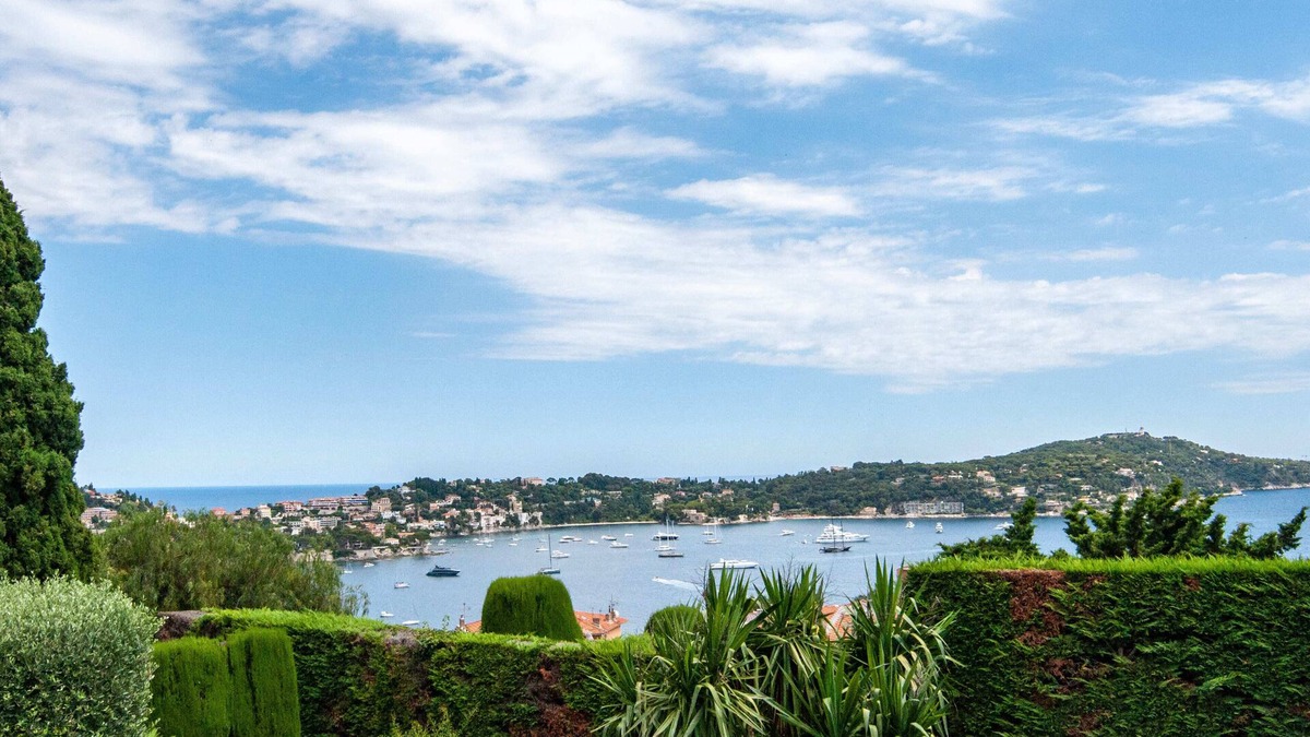 Villefranche-sur-Mer Apartment | 07. Terrace with stunning view of the sea and Cap Ferrat, one bedroom apartment.