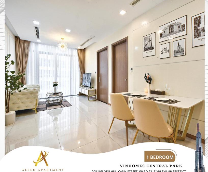 Hang Xanh Apartment | 1 Bedroom - Park 7 Vinhomes Central Park Allen Apartment