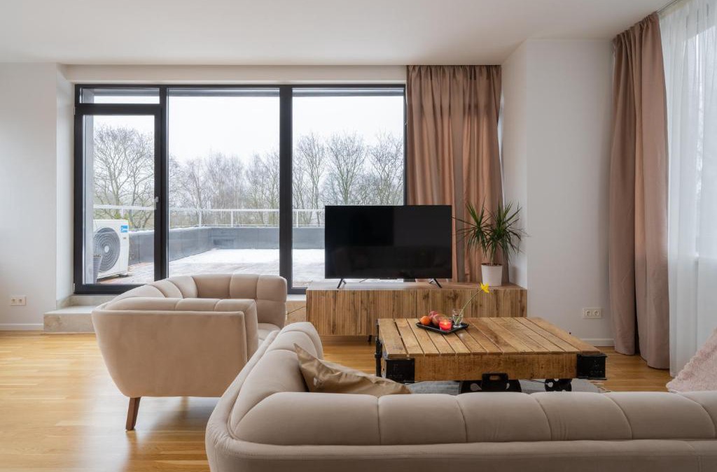 Ziepniekkalns Apartment | 1-bedroom penthouse with underground parking