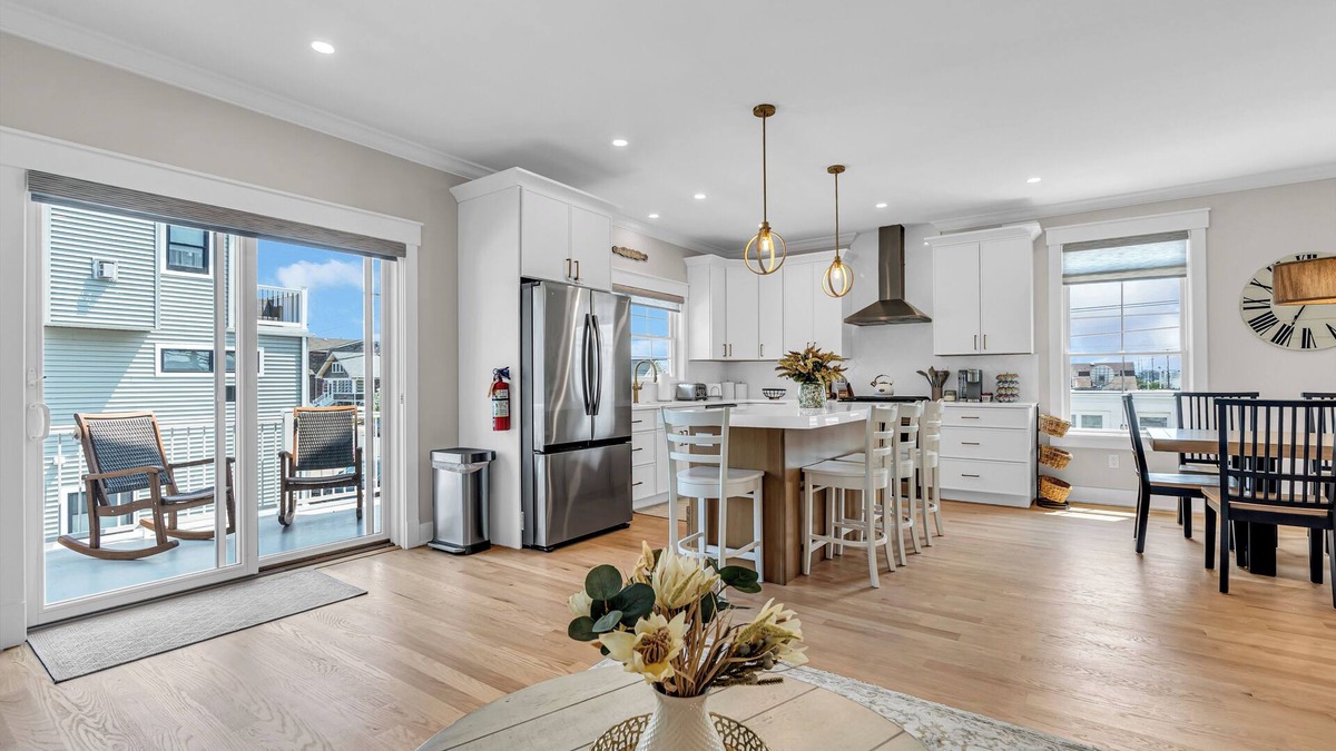 Ortley Beach House | 1 block to beach, Beach Equipment, Linens + Towels, 8 beach badges