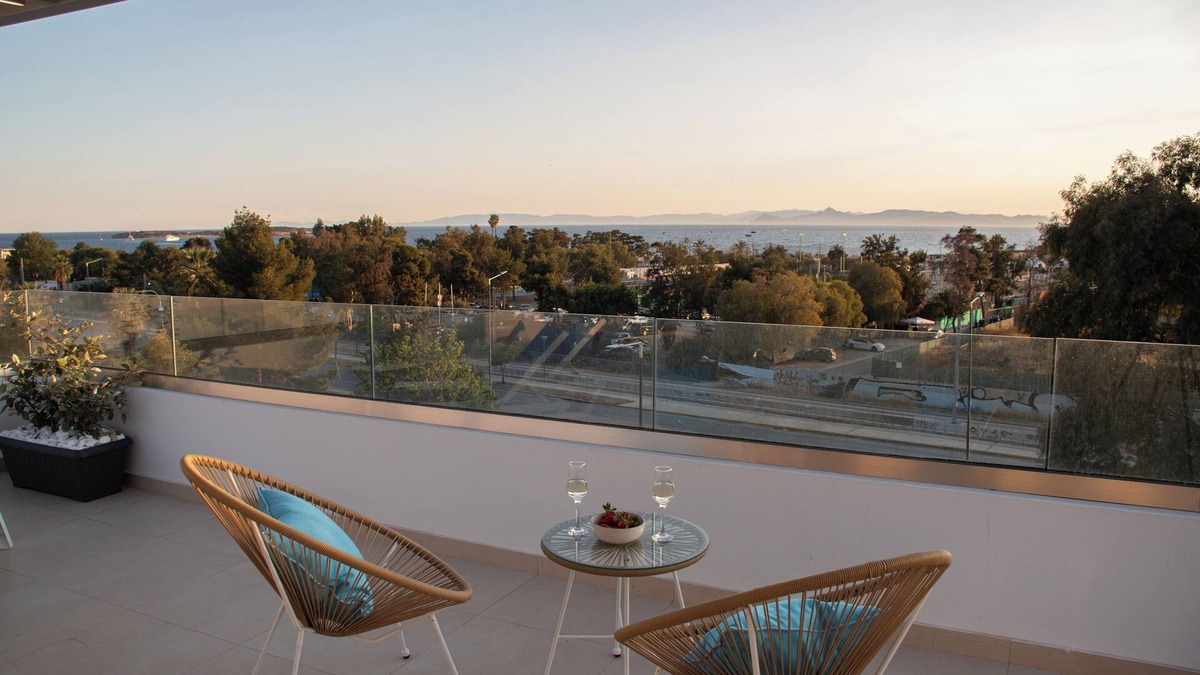 Voula Apartment | 1 Riviera Escape Penthouse with Full Sea View
