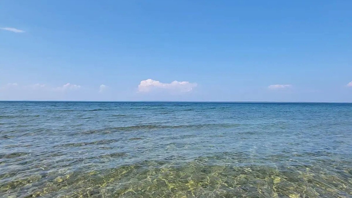 Cheboygan Cottage | 100' Lake Huron Beachfront, LP9 Snowmobile Accessnn