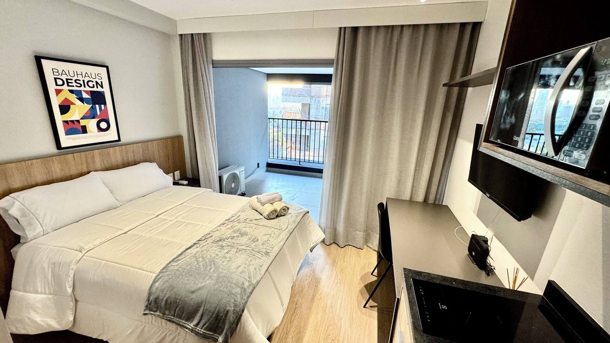 Vila Olimpia Apartment | 100% Vila Olímpia! Sacada Ar Wifi 10 min Congonhas
