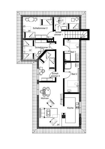 Siek Apartment | 120m² Apartment nahe A1 - 4 Schlafzimmern - 2 Bäder - große Wohnküche - Grillplatz - Parkplatz