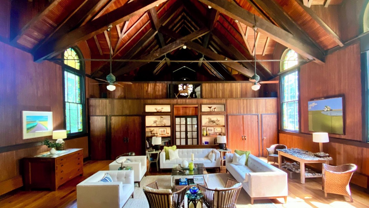 Lake Michigan Beach House | 1800's Church, Restored And Converted To A Designers Private Beach Retreat