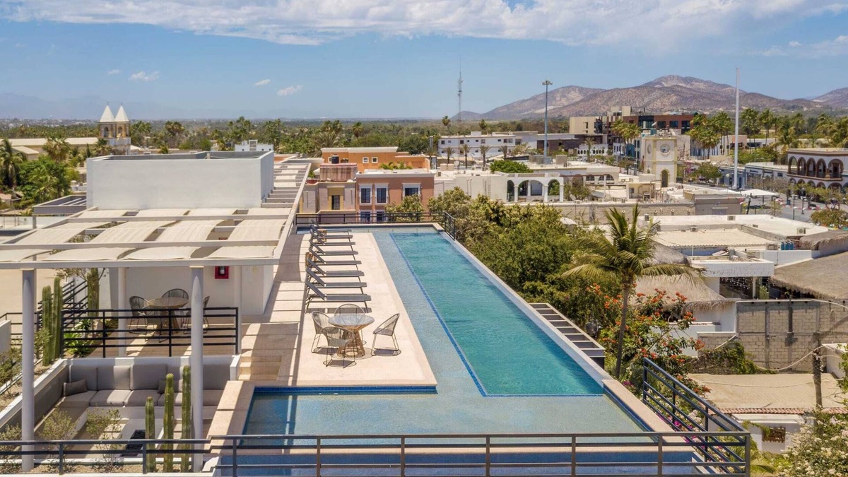 Downtown San Jose del Cabo Apartment | 1BR Rooftop & Pool in Cardinal