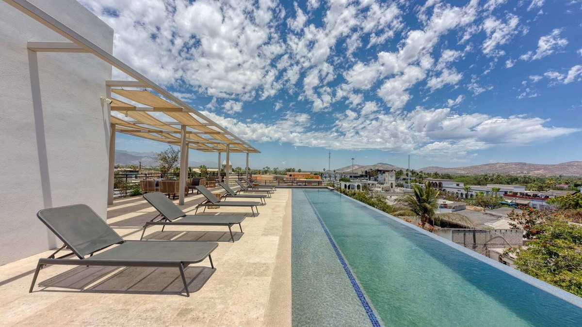 Downtown San Jose del Cabo Apartment | 1BR Rooftop & Pool in Cardinal