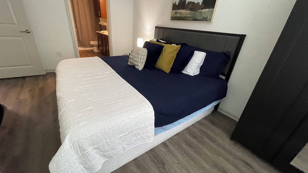 Frisco Apartment | 1BR Suite with Balcony + Pool View in Frisco Near Legacy West & The Star