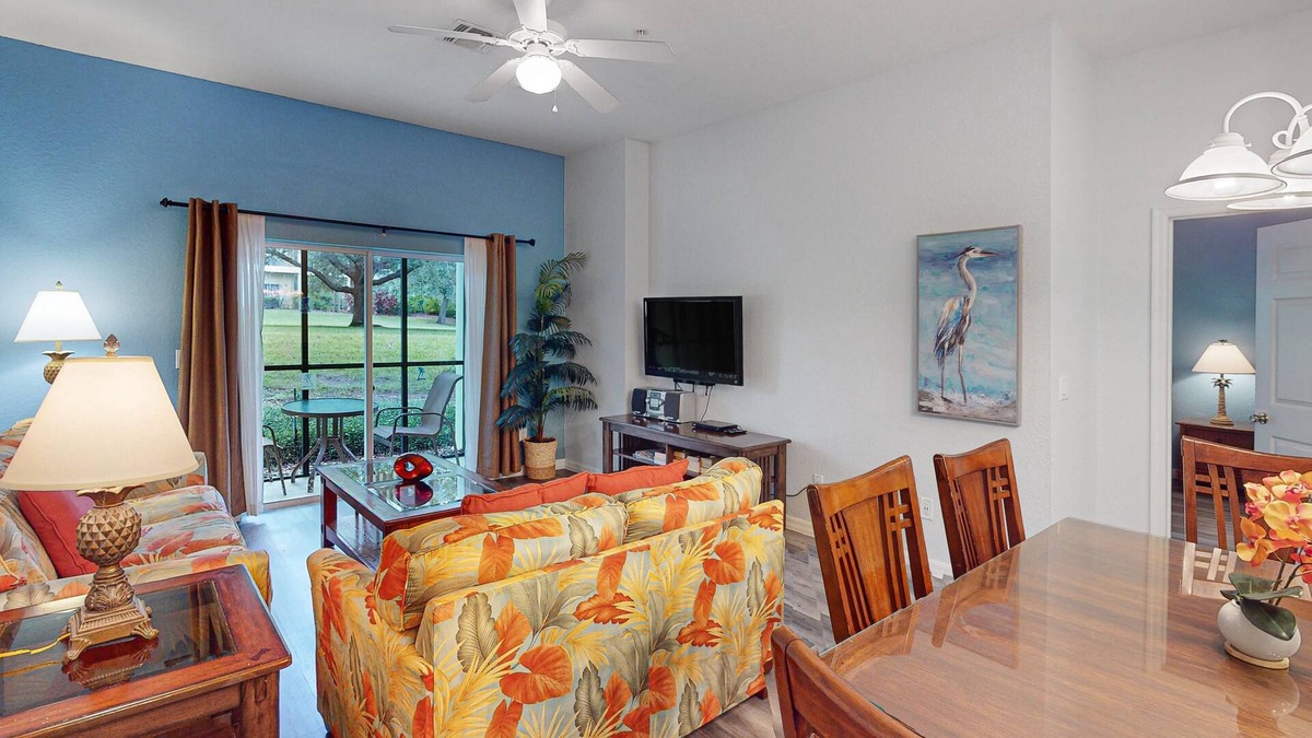 Bahama Bay Condo | 1st floor condo w/shared pools, gym, basketball court, sauna, near theme parks