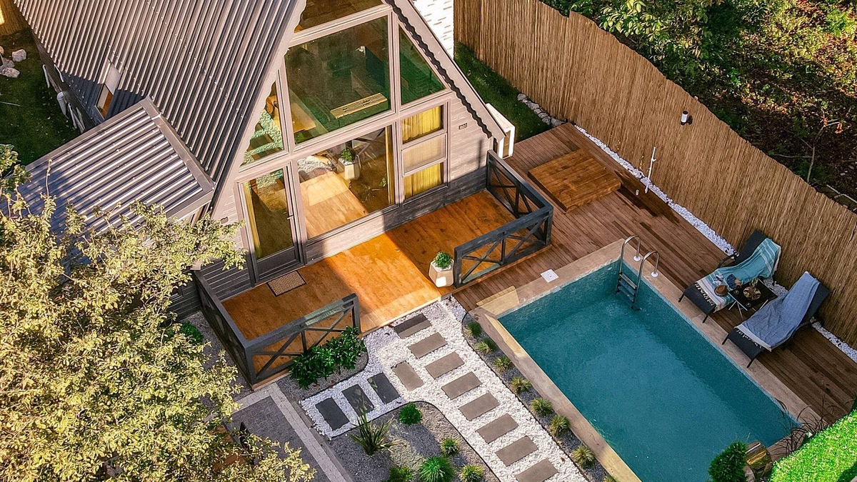 Sapanca House | 2+1 Heating (Private Pool) - Fireplace - Jacuzzi - Sheltered - 4 Person Bungalow