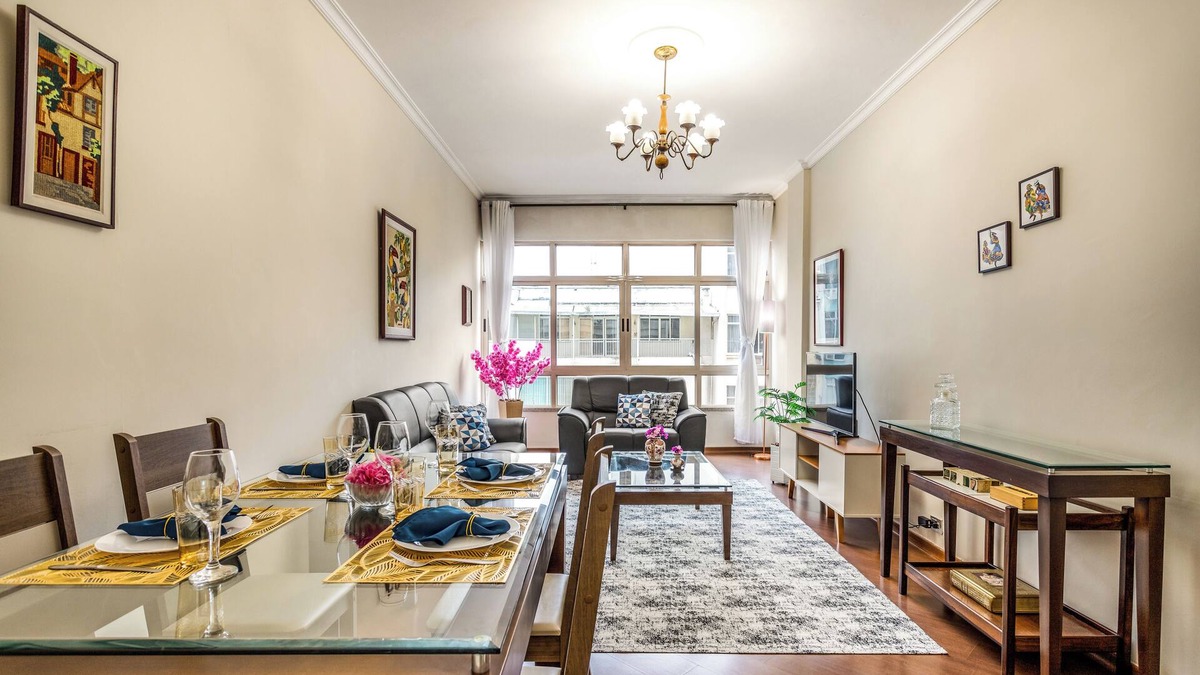 Copacabana Apartment | 2 Bedrooms Home Office 1000ft From Subway 2000ft From Beach Copa901