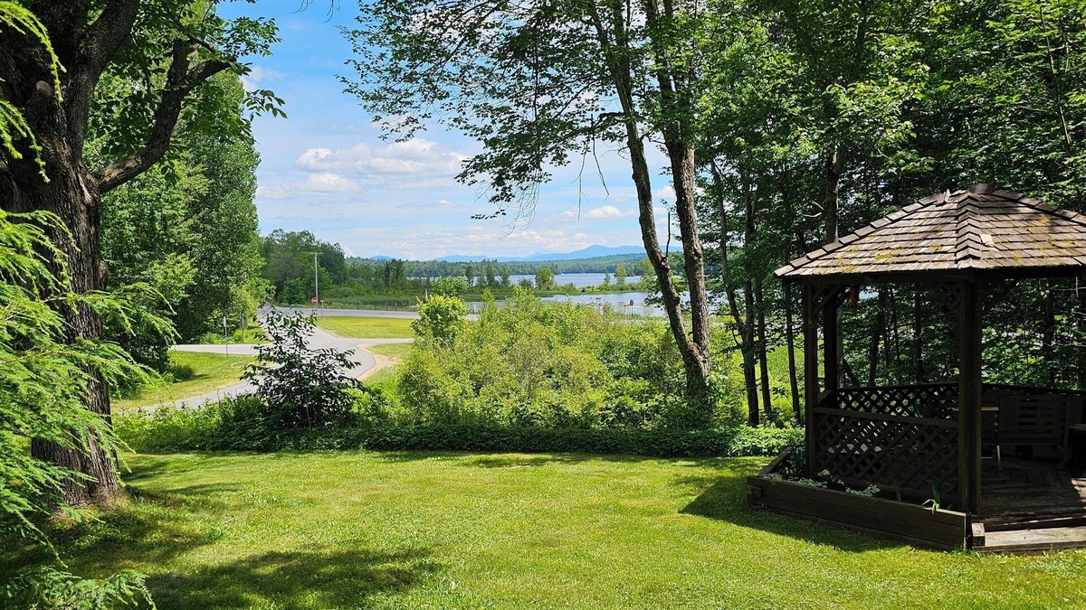 Town of Piercefield House | 2-bedroom Lakeview house near Tupper Lake with AC, WiFi, Deck, Gazebo, Firepit