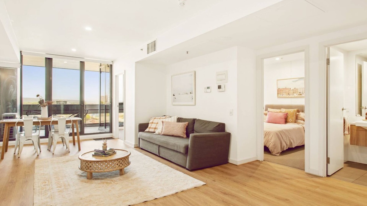 Adelaide Central Business District Apartment | 2 BR Apartment with car parking on Grote Street