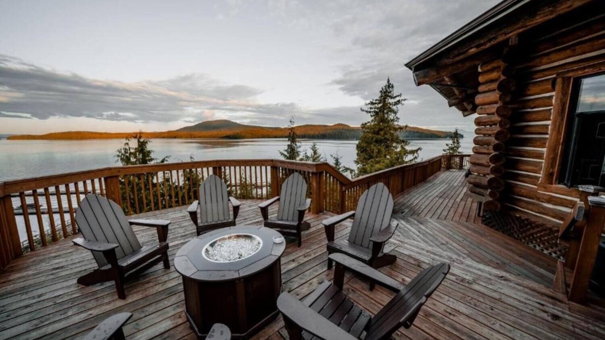 Ketchikan Hotel | 2 Double Rooms | Salmon Falls Resort | Outdoor Fire Pit by the Oceanfront