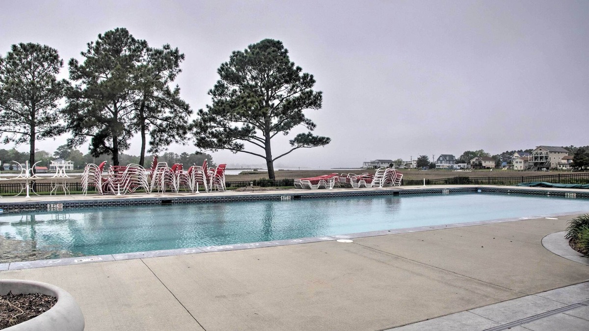 Ocean View Apartment | 2 Mi to Bethany Beach: Condo w/Deck & Pool Access