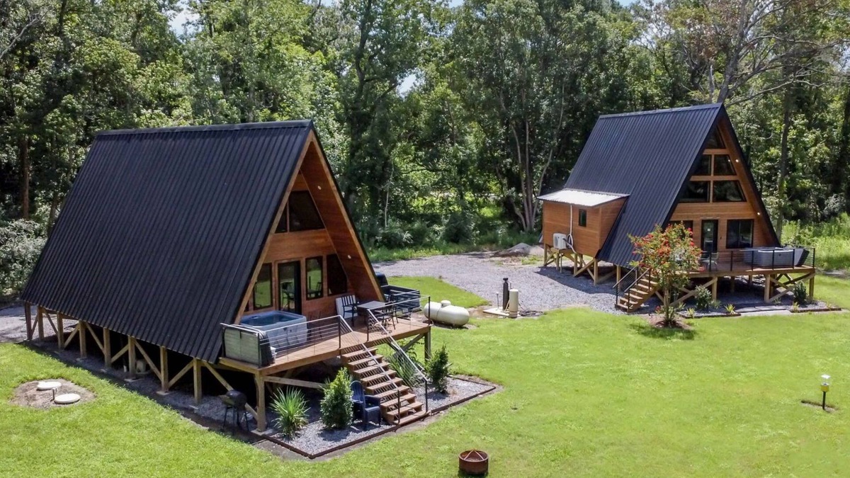 New Iberia Cabin | 2 New A-Frames by Rip Van Winkle w/Hot Tub