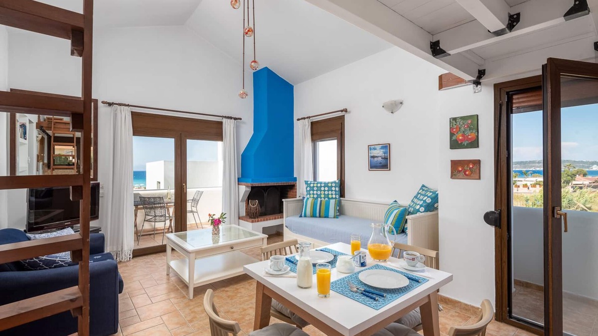 Ialyssos Apartment | 2 room apartment ARES for 2-4 pers. in villa Mylos - great sea views in Ialysos