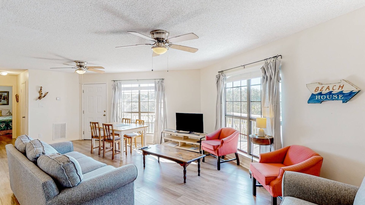 Surf Side Shores House | 2-story home near the beach with deck, outdoor shower, W/Ds, 2 kitchens