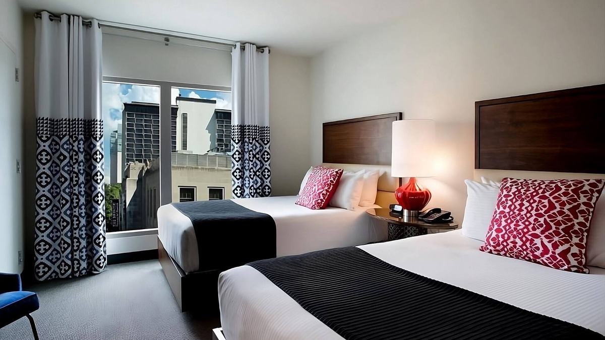 Downtown San Antonio Hotel | 2 Units, Deluxe City View Double at Hotel Contessa, Dog-friendly Property