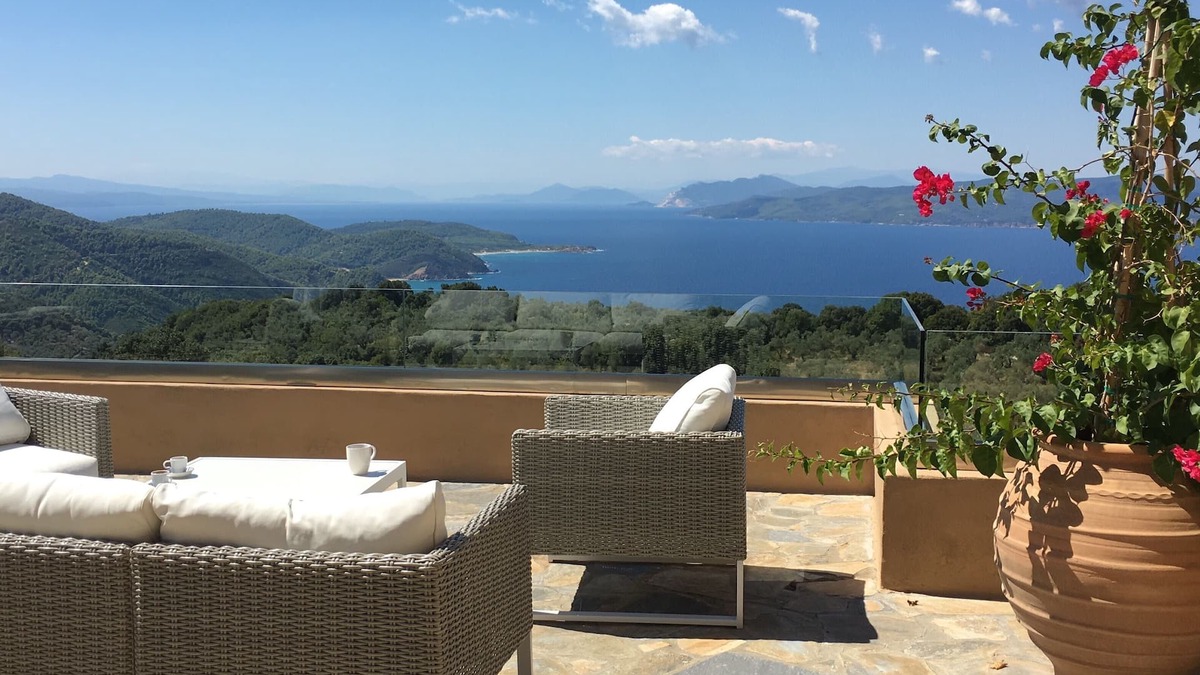 Skiathos Villa | 2 villas together for an exceptional view with private pool
