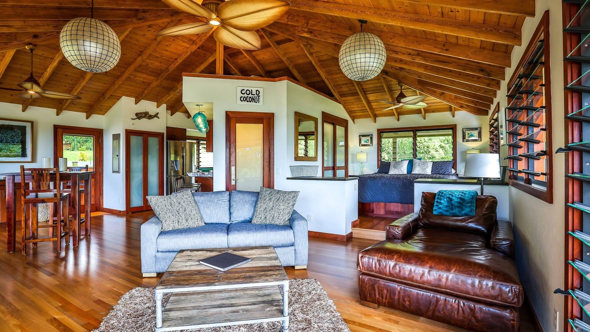 Kilauea House | 23 Acre Estate, Ocean and Sunset Views, Hot Tub, Private Beach Access, Jungle!