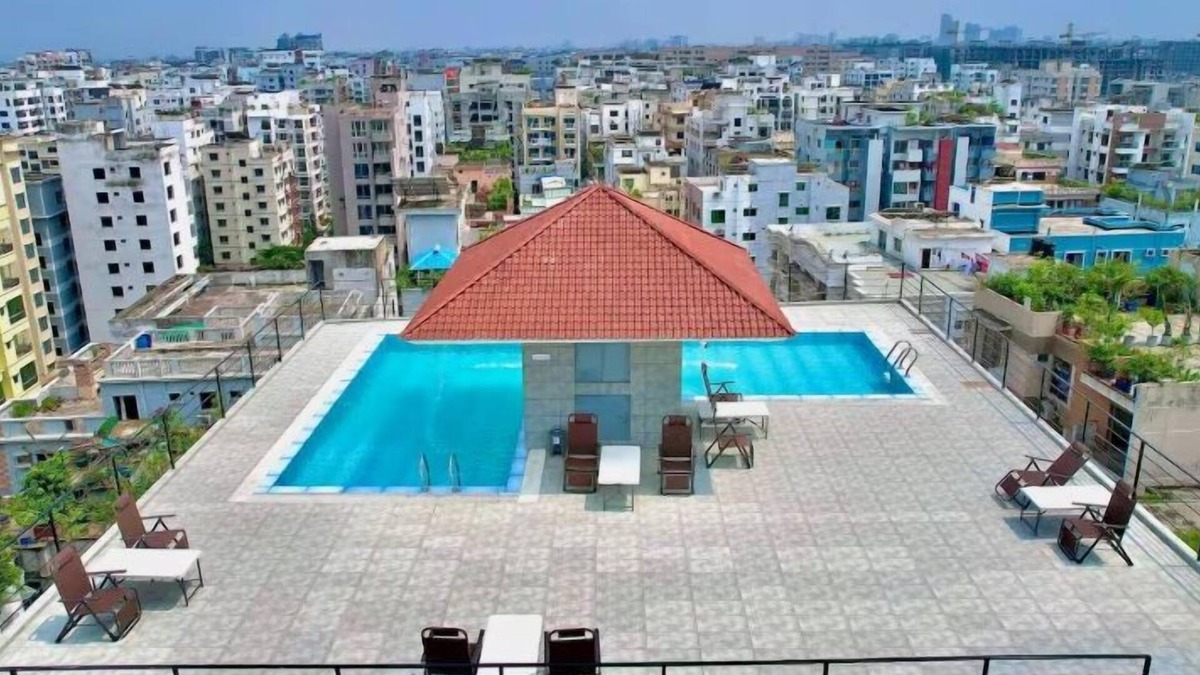 Basundhara Residential Area Apartment | 250 sq.ft Studio Apartment with Pool 3