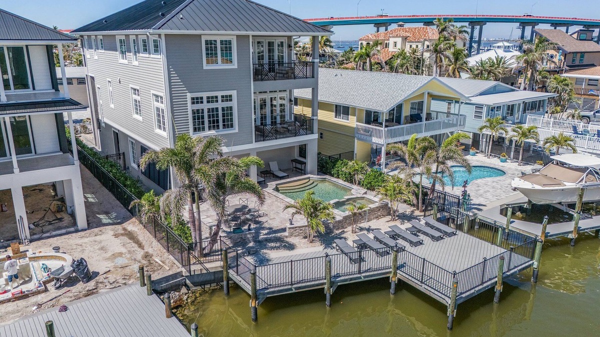 Fort Myers Beach House | 260 Coastal Luxe Retreat | 5BD/4.5BA, Pool & Spa, Water Views