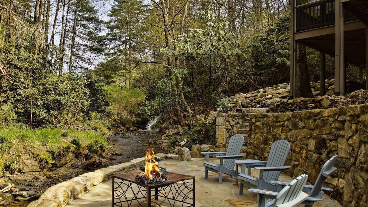 Cashiers House | 2Bd/1Ba ,opt'l +1Bd/1Ba, stream/waterfall/firepit, in Cashiers. Pet Friendly,