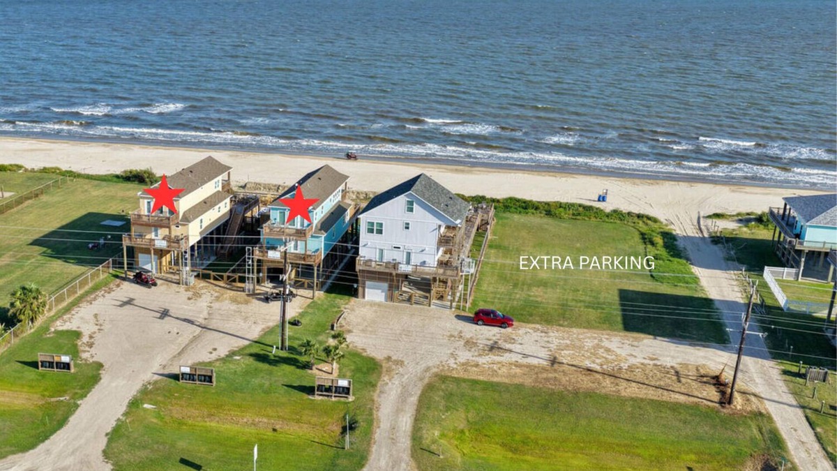 Port Bolivar House | 2BeachfrontHouses! 2HeatedPools! Sleep48! Weddings! Pets! HotTubs! ExtraParking!