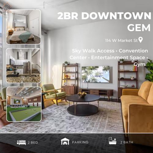 Mile Square Apartment | 2BR Downtown Gem - Sleeps 7 - Convention Center