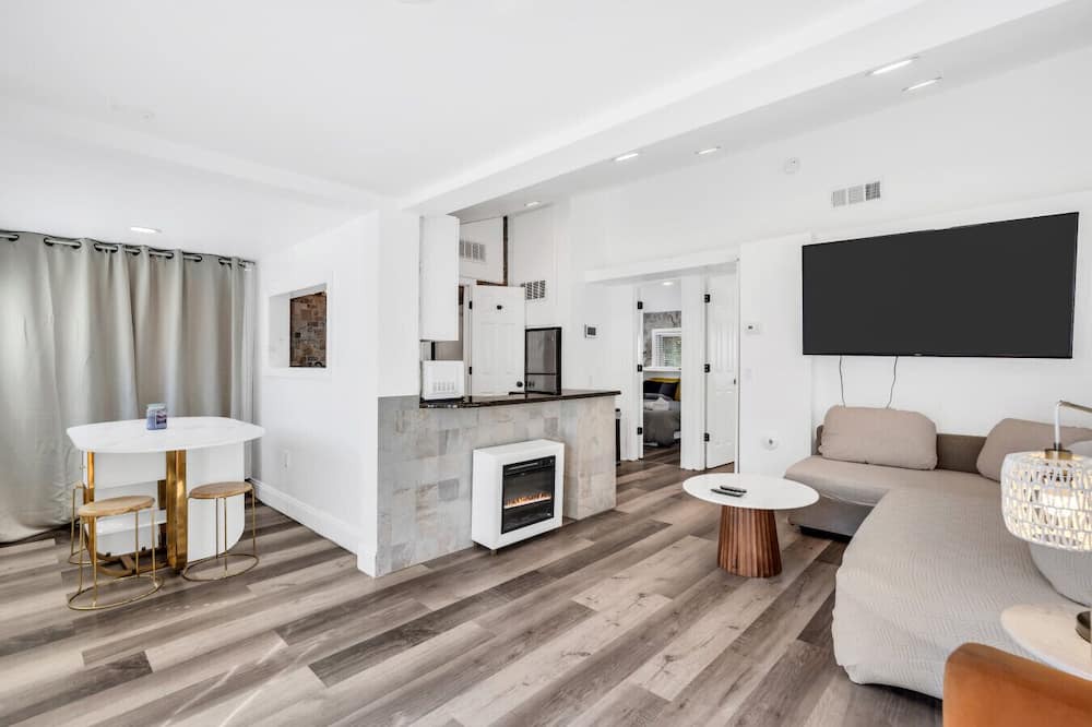 Seaside Heights Apartment | 2BR Modern Coastal Home w/Firepit & Beach Passes| Stylish Bayside Retreat