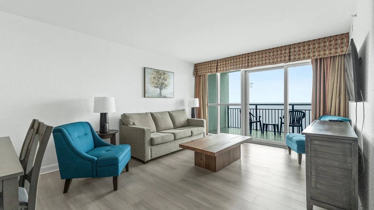 Downtown Myrtle Beach Condo | 2BR Oceanfront, 16th Floor, Bay View Resort, Pools, Downtown Myrtle Beach