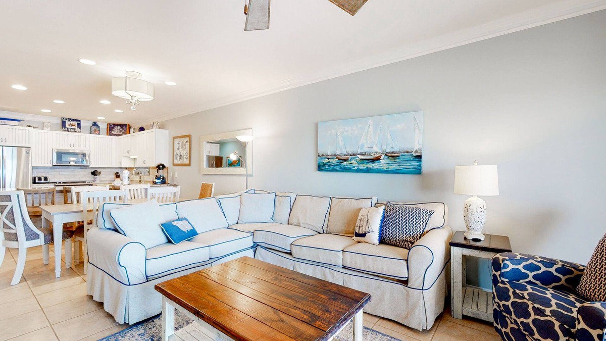 Orange Beach East Condo | 2nd-floor Gulf front condo w/private balcony, views, on-site outdoor pool, grill