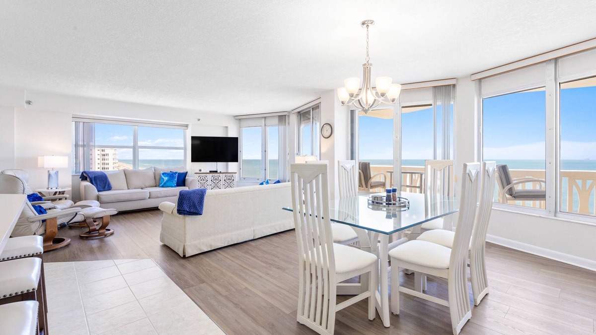 Ormond-by-the-Sea Condo | 3 bedroom ocean front condo with panoramic ocean views! 10th floor-VanLee1001