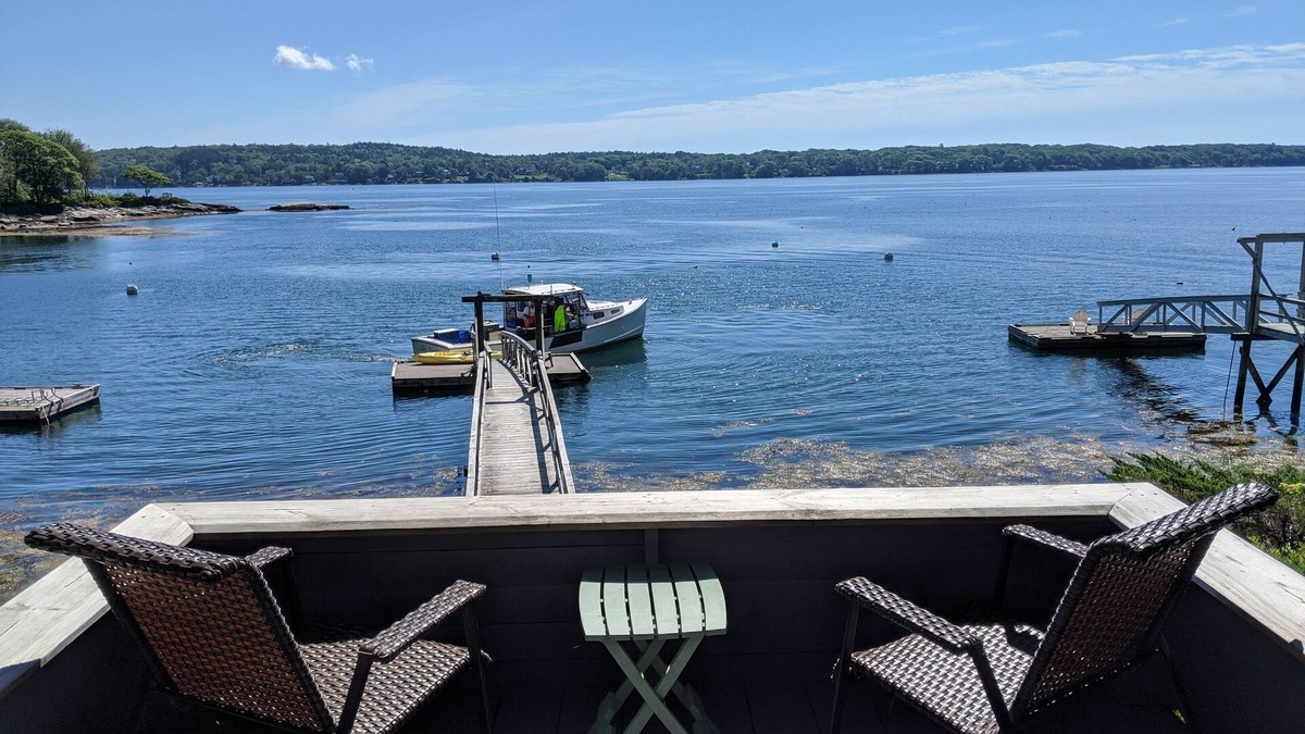 Boothbay Harbor Cottage | 3 Bedroom Oceanfront Cottage with Private Dock and Amazing Views of Linekin Bay!