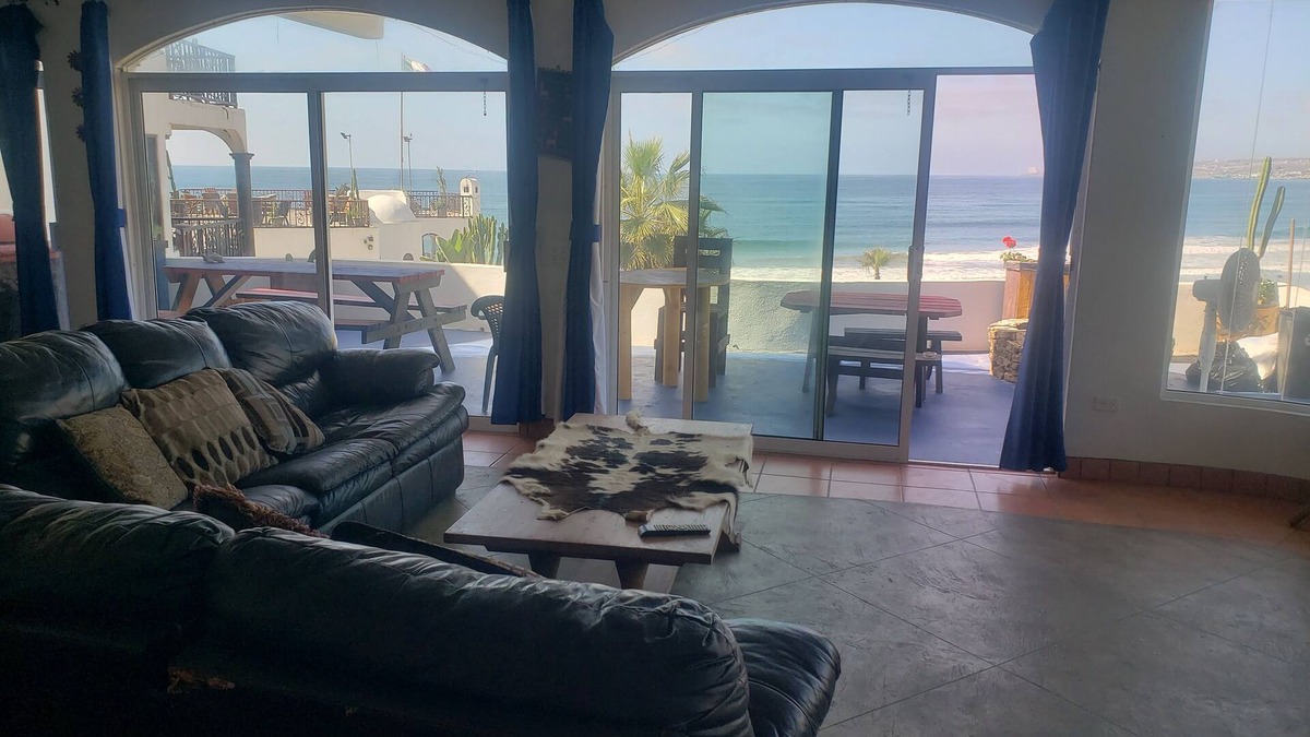 Primo Tapia Condo | 3 bedroom oceanfront villa - large terrace, pool, jacuzzi, fire pit, bbq & beach
