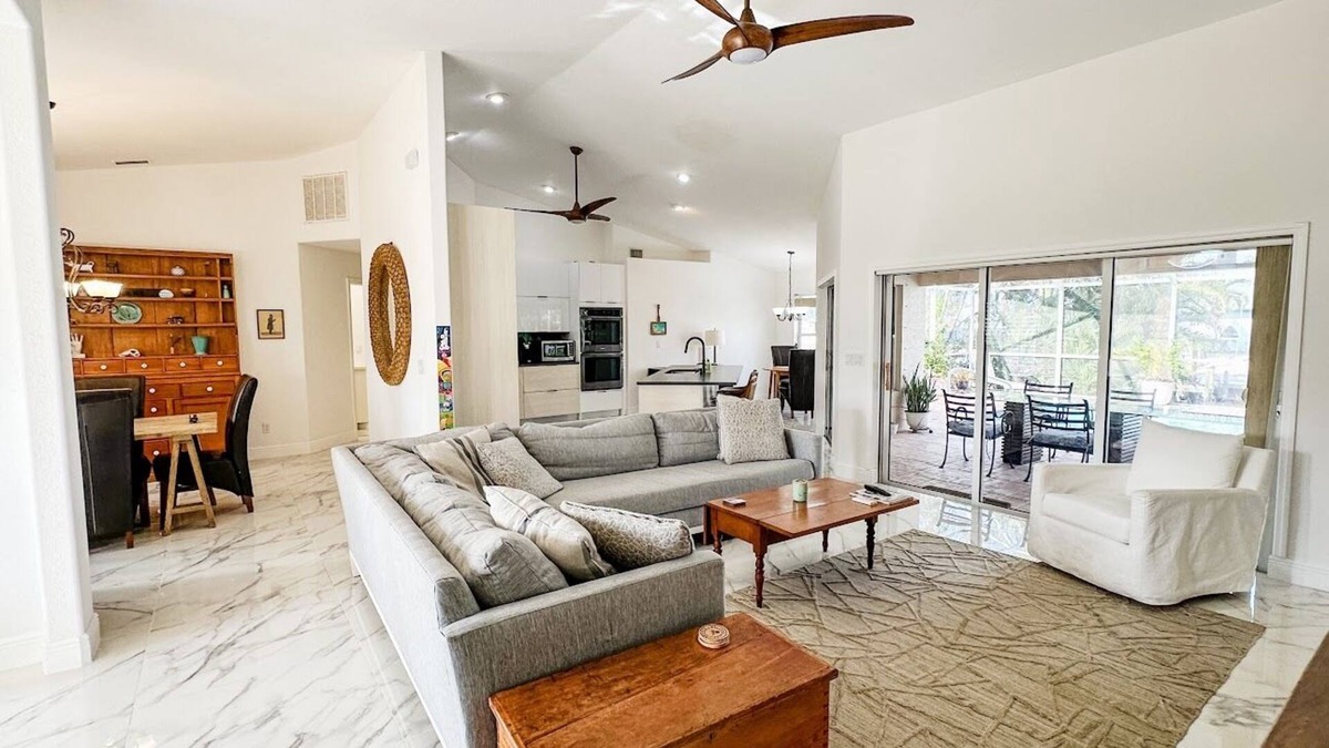 Saint James City House | 3-bedroom waterfront pool house in Manatee Bay. BYOB: Bring your own boat