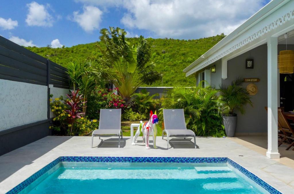 Marigot Villa | 3 bedrooms villa at Marigot 150 m away from the beach with private pool enclosed garden and wifi