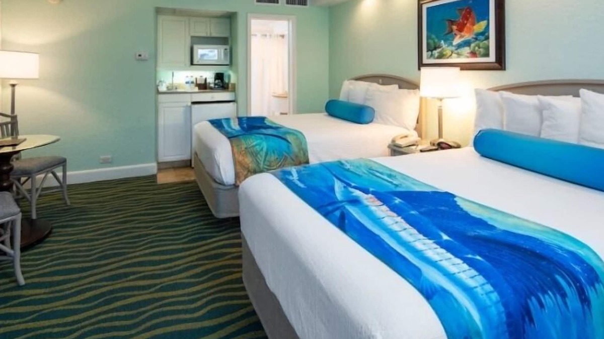 St. Pete Beach Hotel | 3 Deluxe Rooms w/2 Double Beds at RumFish Beach, Steps from White Sand Beaches
