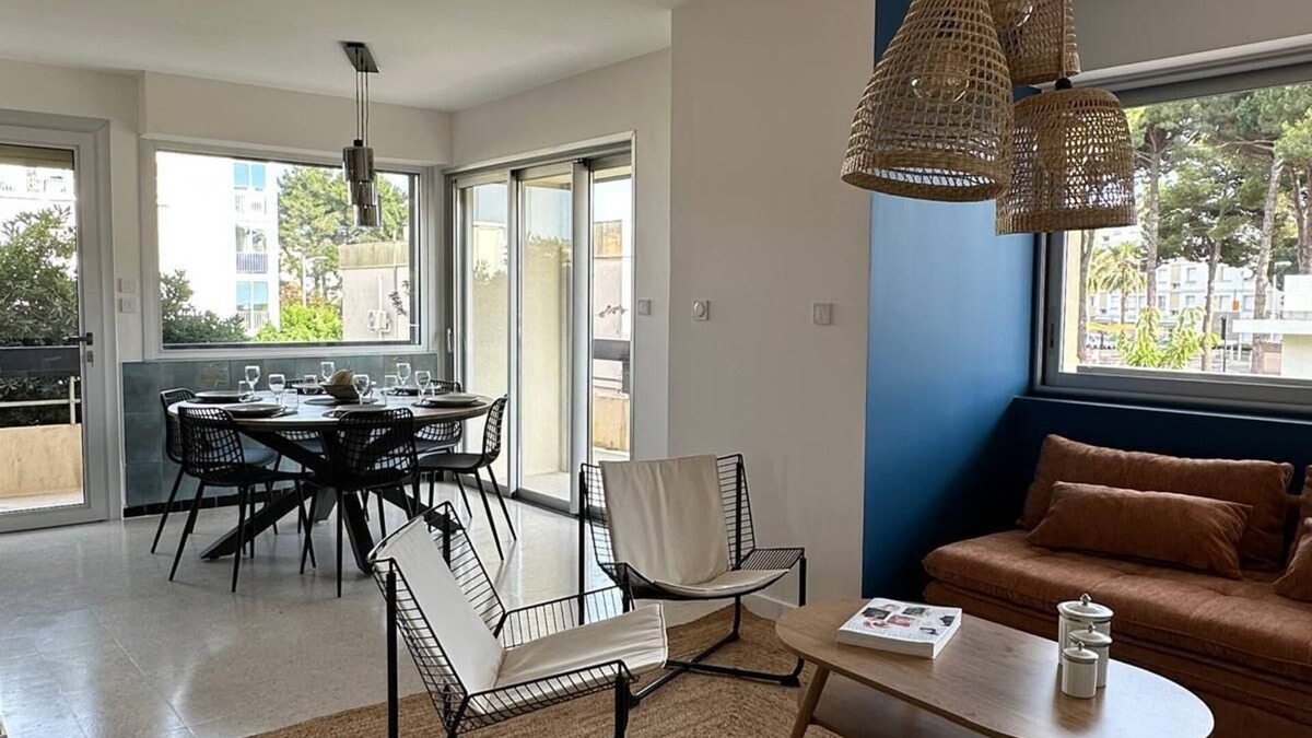Montpellier Apartment | 3 min from the beach 3 bedroom air-conditioned apartment