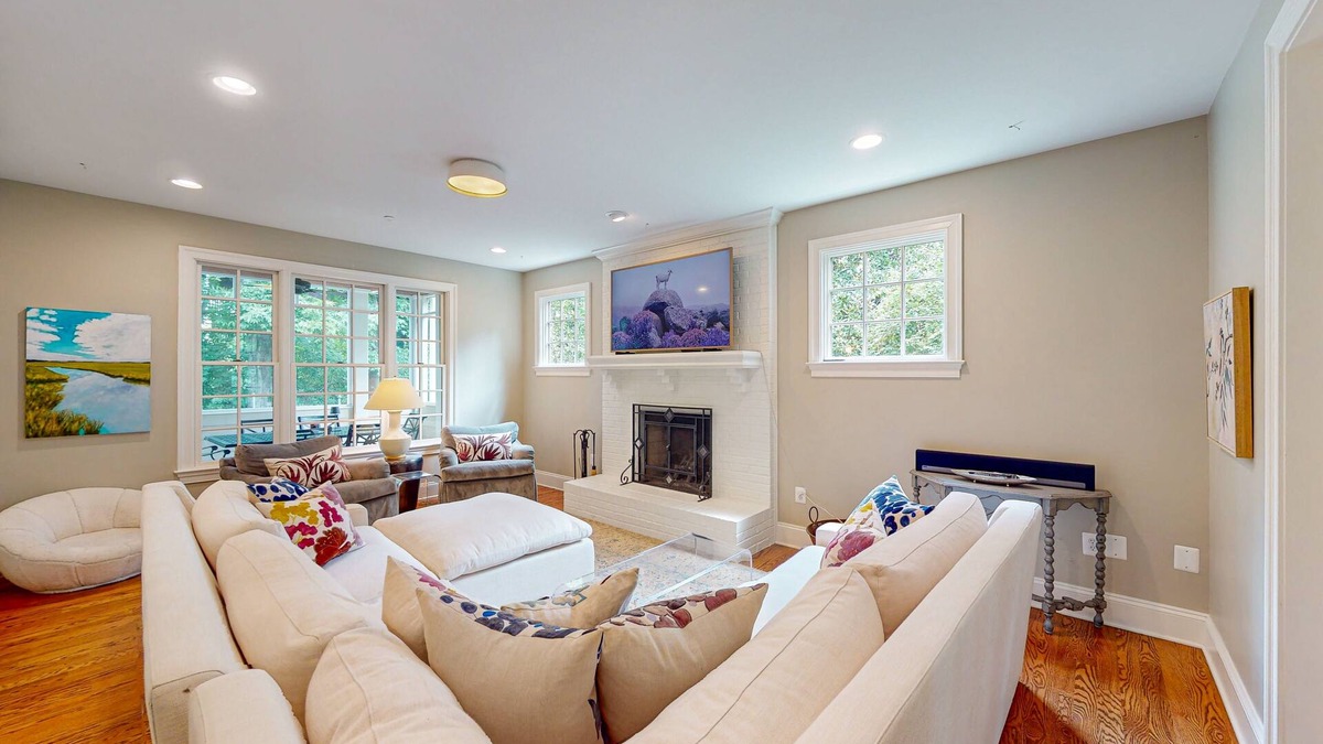 West Annapolis House | 3-story home near river with patio, firepit, Ping-Pong, grill and wood fireplace