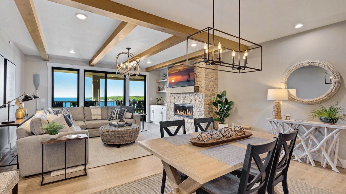 Sister Bay Condo | 302 with a View! Luxury 2 bed 2 bath condo with amazing views of Sister Bay