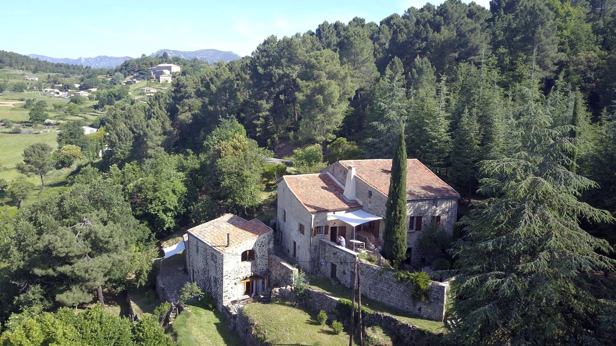 Sanilhac House | 350 year old sandstone house with beautiful view of the valley and inner courtyard + terrace