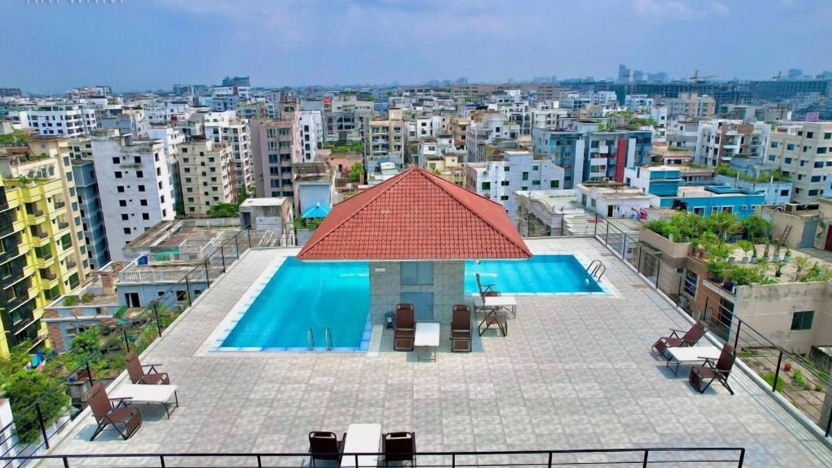 Basundhara Residential Area Apartment | 350sqft 5 Apartment Pool Gym & Movie