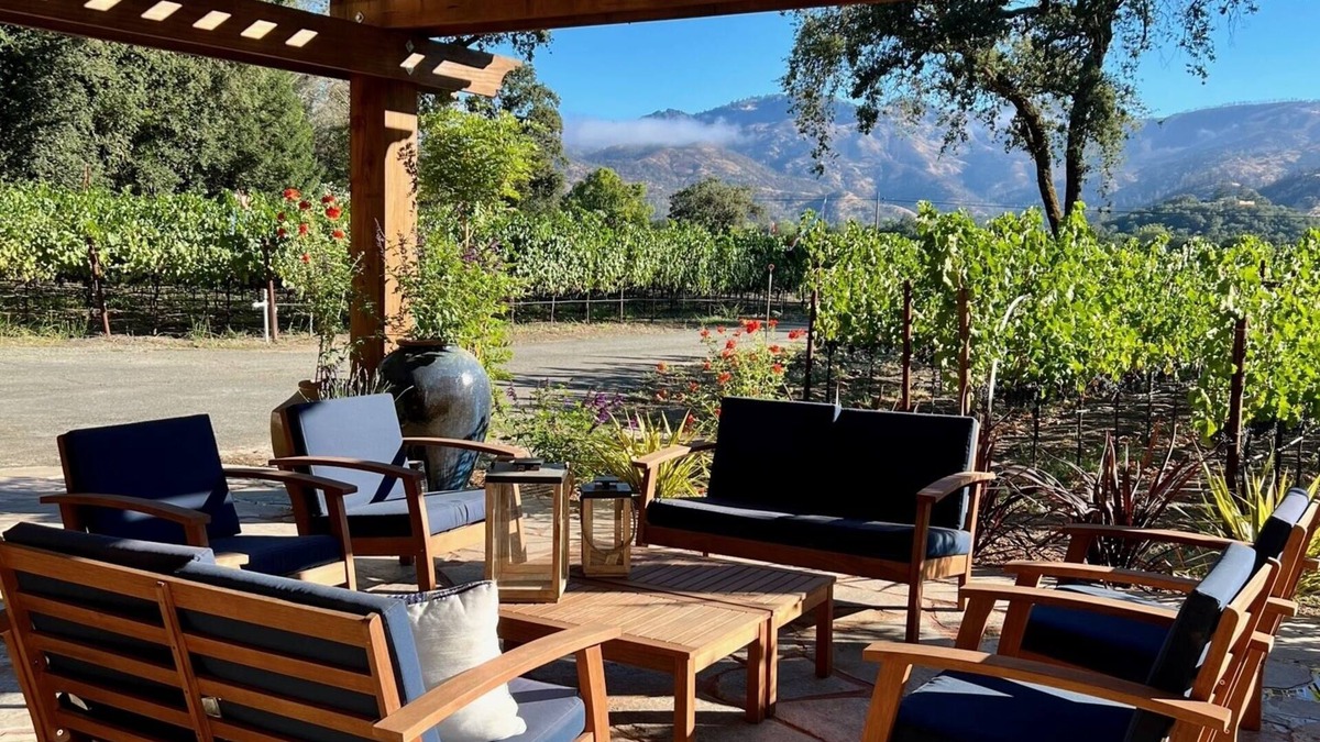 Calistoga House | 3br home - Panoramic views of vineyards and the Palisades mountain range.