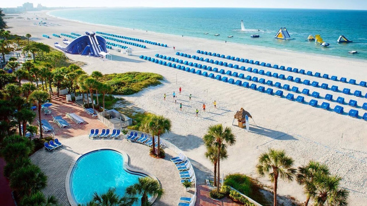 St. Pete Beach Hotel | 3x Gulf Front View With Balcony 2 Queen Beds at Island Grand at TradeWinds